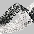 1Pair Fancy Lace Shoelaces for Women Casual Shoes Width Flat Shoelace for Sneakers Black White Shoe Laces Accessorices