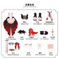 Game Genshin Impact Sandrone Cosplay Costume Uniform Accessories Outfit Wig for Women Halloween Anime Party Carnival Suit
