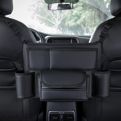 Leather Car Stowing Tidying Seat Middle Hanger Storage | SAMAG