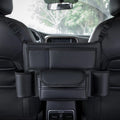 Leather Car Stowing Tidying Seat Middle Hanger Storage Bag Auto Handbag Holder Between Seats of The Car Tissue Water Cup Pockets