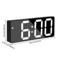 Digital Alarm Clock 3/5 Levels Dimmable Night Light Digital Clock with Temperature Display Snooze Mode Desktop Clock USB Bedroom
