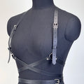 Women Fashion Waist Belt Leather Strap Chest Strap Suspenders for Women Decorative Harness Straps Gothic Clothing Accessorie