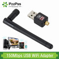 PzzPss 150Mbps USB 2.0 WiFi Wireless Network Card 802.11 b/g/n LAN Adapter With Rotatable Antenna For Laptop PC Mini | SAMAG