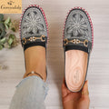 Goreyodoly women mule flats rhinestone cutout shoes chain detail elastic slip on wide fit lightweight soft sole comfort shoes