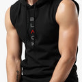Men's Breathable Hooded Sleeveless Tank Top Casual Sports Vest Quick Dry Machine Washable Multi-Color All-Season 1 Piece
