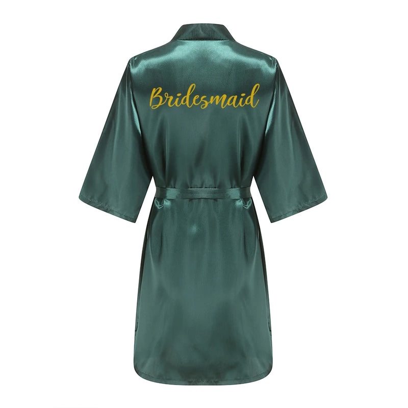 Wedding Bride Bridesmaid Robes Dressing Gown Sexy Women | SAMAG