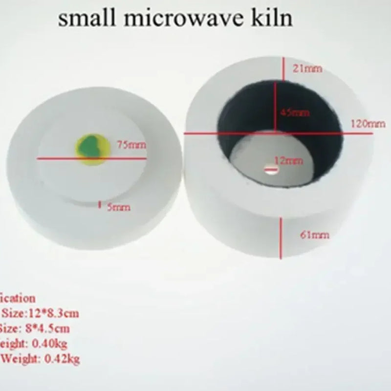 Professional DIY Glass Jewelry Making Tools, Large Microwave Ceramic Kiln Oven Kit for Fusing & Crafting