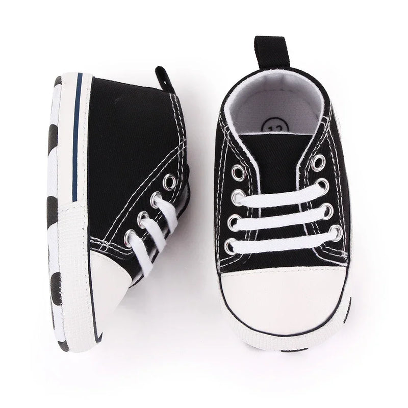 Print Canvas Baby Sports Sneakers For Newborn Baby Boys Girls First Walkers Shoes Infant Toddler Soft Sole Baby Shoes