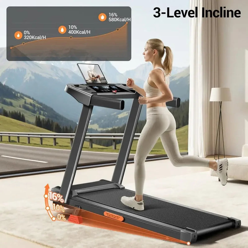 3-in-1 Foldable Treadmill with Incline, Portable Design | SAMAG