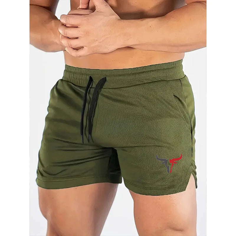 2025 Fitness Shorts Men's Running Fitness Training Quick drying Swimming Pants Beach Pants