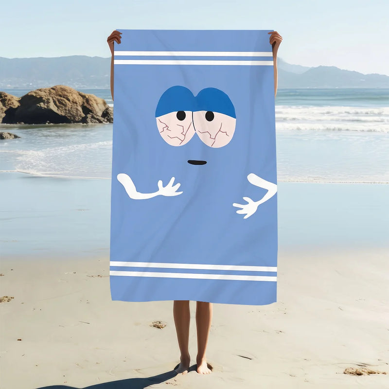 Cartoon Funny T-Towelie Towel Soft Pool Gift for Travel Gym Shower Camping Quick Dry Sports Large Beach Towel Towels Hair Towel