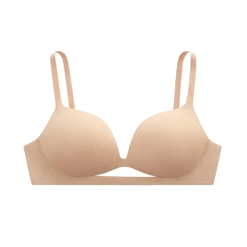 SUJIIN Women's Push Up Sexy Wireless Bras Seamless Plunge Thin Bra for Women Female Underwear Comfort Brasieres De Mujer MX226
