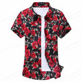 Summer Floral Hawaiian Shirts Men Fashion Short Sleeve | SAMAG