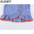 KLKXMYT Women's Shirt Summer Sleeveless Ruffles Short - View 5 | SAMAG