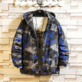 Camouflage Men Jackets Winter Cotton Padded Coat Thick Warm Hooded Outerwear Male Casual Loose Streetwear Men's Clothing