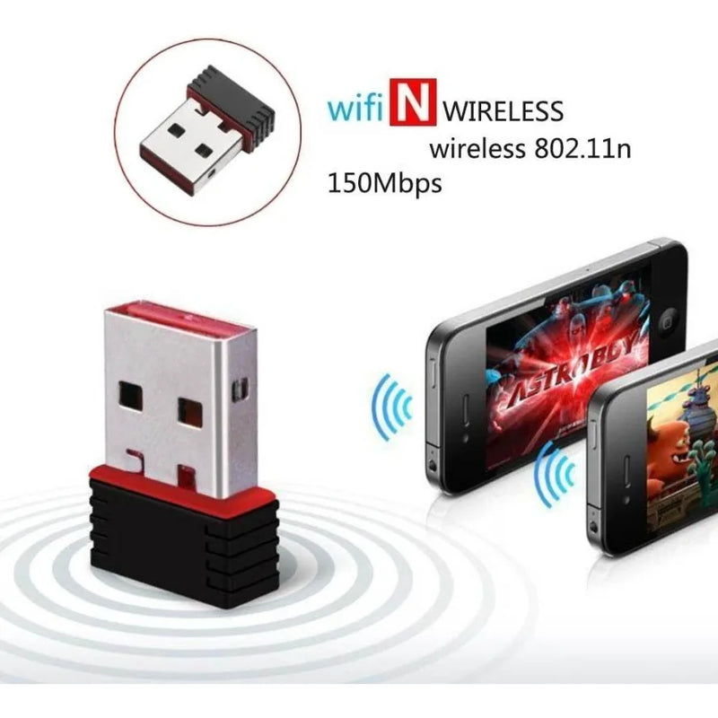 USB WiFi Adapter 2.4GHz 150Mbps Wireless Network Mini Driver - free High Speed Receiver for Desktop - Visuel 3 | SAMAG
