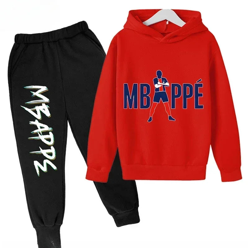 Spring Autumn Children's Hoodie Set Mbappe Print - View 18 | SAMAG