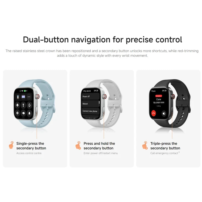 Global Version Redmi Watch 6 Smartwtach 2.07" AMOLED Large Screen 9.9mm Ultra-Thin Body 550mAh Battery 150+ Sports Modes 5ATM