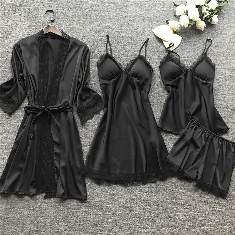 Women's Sleep Robe Gown Sets Sleepwear Pajamas Lounge | SAMAG