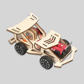Build Your Own Wooden Electric Racing Car Four-wheel Drive DIY Kit for Young Inventors and Engineers