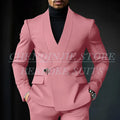 Chic Shawl Lapel Green Suits for Men High Quality Slim Fit Wedding Costume Homme Customized 2 Piece Jacket Pants Outfits Terno