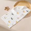 Gauze six-layer small towel pure cotton Class A baby gauze face towel burp towel seersucker bath towel saliva towel