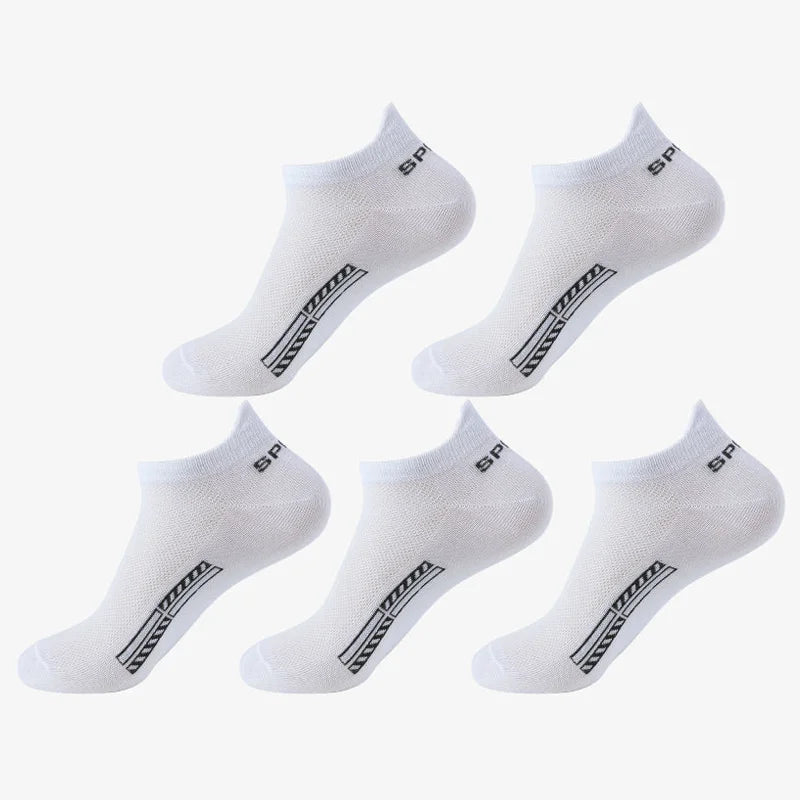 5 Pairs of Ultra Comfy Unisex Crew Socks Breathable | SAMAG