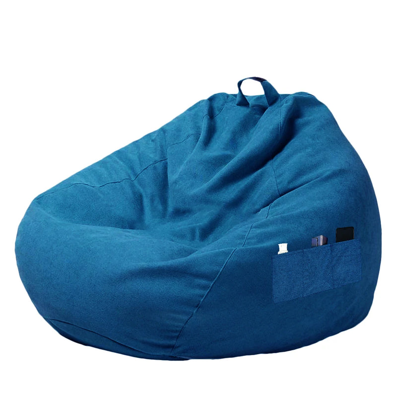 1/2Pcs Lazy Sofa Cover Soft Comfortable Sofa Chair Decorative Breathable Chair Sofa Cover with 3 Side Pocket for Furniture Decor