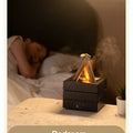 280ml Flame Aroma Diffuser USB Air Humidifier Colorful Atmosphere Light and Remote Control Bonfire Essential Oil Aroma Diffuser