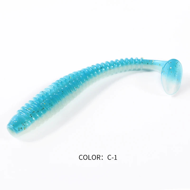 2023 Supercontinent Impact Ring Shad Fishing Lure Soft 20pcs 10pcs 6pcs Plastics Baits Swimbait Jigging Lure Artificial Baits