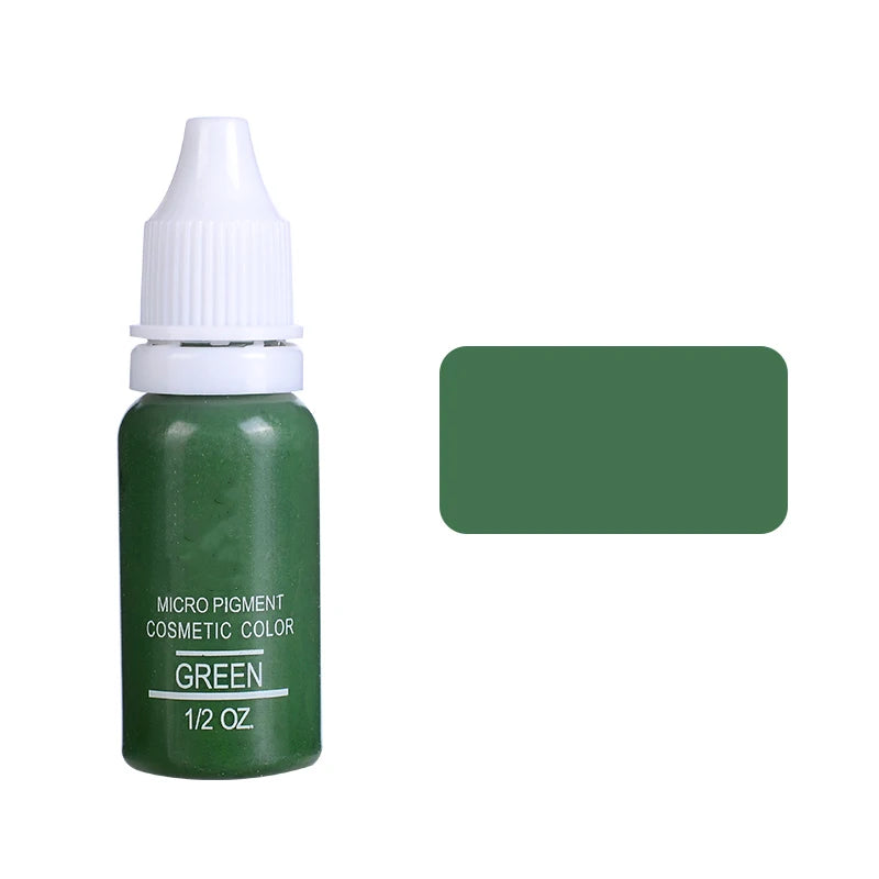 15ml Permanent Makeup Ink Color Natural Eyebrow Lips Dye Tattoo Ink Microblading Pigments For Body Beauty Tattoo Art Supplies