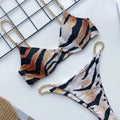 Sexy Metal Chains Underwired Bikini Women Swimsuit Female | SAMAG