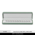 Oirlv Green Leather Jewelry Organizer Wedding Ring Box Pendant Bracelet Necklace Storage Case Gift Packaging Display Box