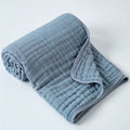 6-Layer Pure Cotton Bubble Muslin Baby Blanket Soft Comfortable Infant Gauze Bath Towel Kids Swaddle Wrap Receiving Bedding