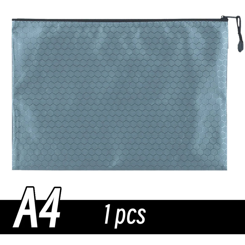 A4/A6 Pencil Bag Zipper Pouch Document Puzzle Bag Waterproof Zip File Folders Pencil Case Storage Bags School Office Supplies