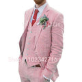Costume Homme 3 Piece Linen Men Suits 2023 Groom Tuxedo for Wedding Groomsman Summer Beach Male Suit (Jacket+Pants+Vest) Terno