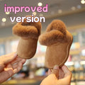 Winter Kids Baby Snow Boots First Walkers Plush Warm Soft Bottom Children Shoes