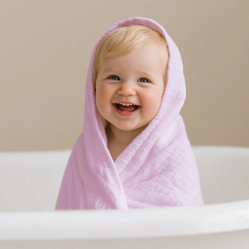 Elinfant 1PC Solid Color Absorbent Baby Hooded Towel 100% Cotton Bath Towel For Bathroom,Pool,Beach