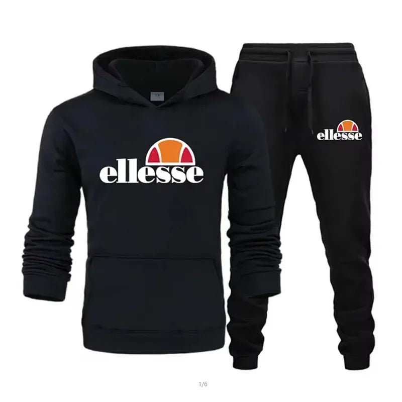 Trendy Hoodie Set Autumn Campus New Stripe Printed Casual Pants, Essential for Men - View 11 | SAMAG