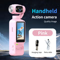 Portable HD 4K Action Camera Manual 90 180 Degree Rotation For YouTube Vlog Video Recording Record Life Handheld Action Camera
