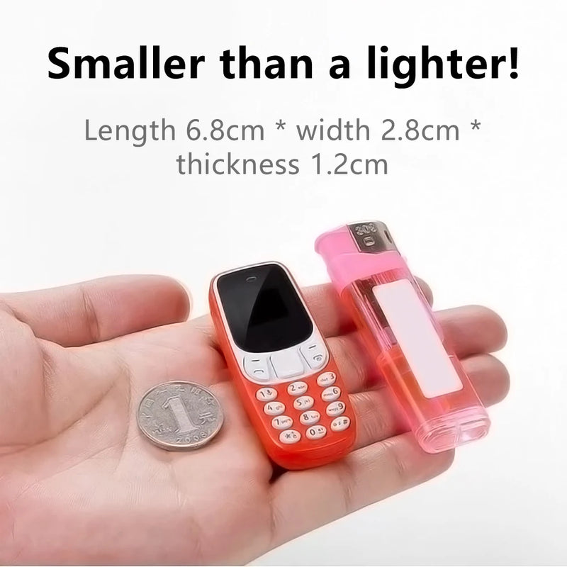 SERVO Small Mobile Phone Bluetooth Dialer Magic voice Low Radiation Telephone Call Recording 2/3 SIM GSM Unlocked Mini Cellphone