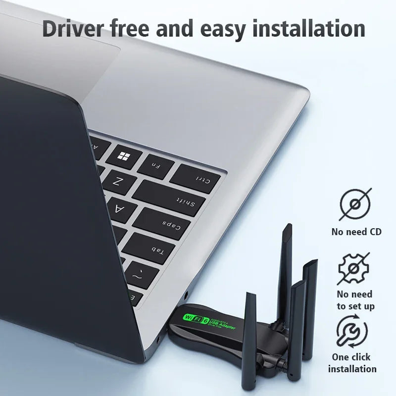 900Mbps Network Card WIFI6 AX900 USB Bluetooth 5.4 Wireless Adapter Dual Band 2.4G&5GHz Dongle Driver - Visuel 6 | SAMAG
