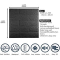 3D wallboard wallpaper sticker with self-adhesive waterproof foam, suitable for indoor wall decoration, bathroom home decoration