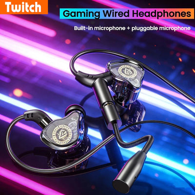 Gaming Wired Headphones 3.5mm/Type C Earphones | SAMAG