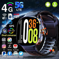 4G/5G Smartwatch 2.4 inch 720*720 Amoled Android 10.0 900W Camera GPS WIFI SIM Card 16GB+256GB RAM 2100Mah Battery Smart Watch