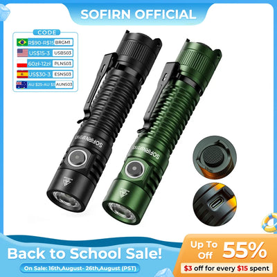 Sofirn SP31 V3.0 Powerful Tactical Flashlight SST40/519A | SAMAG