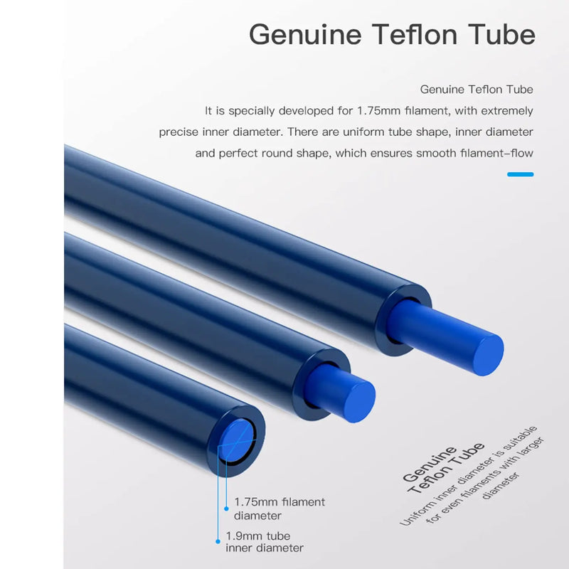 CREALITY Bowden PTFE Tubing Blue 1M/2M 3D Printer Parts for 1.75mm Filament Premium PTFE Resin Imported from Japan