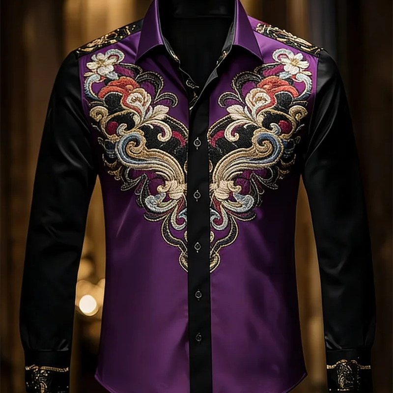 New 11 color men's long sleeved lapel shirt | SAMAG