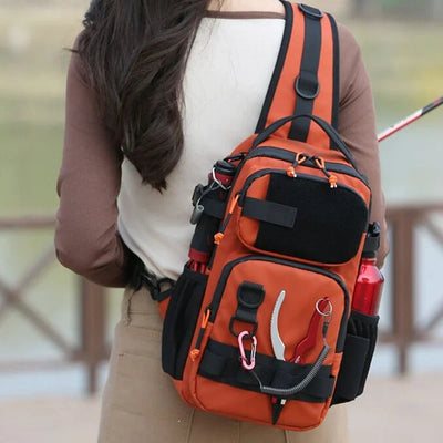 Fishing Tackle Backpack Storage Bag Men Outdoor Shoulder | SAMAG