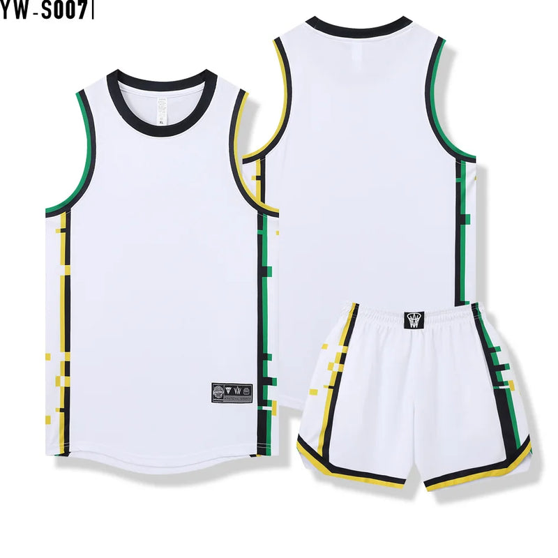 Basketball Jersey Adult Customize Quick-drying Training Uniform Shirt Sportswear Tracksuit Sport Suit Clothes Men Team Outfit